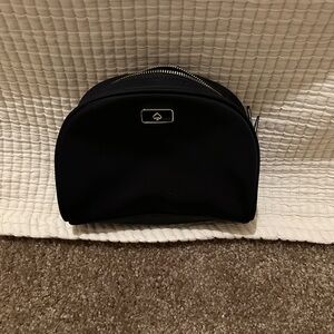 Kate Spade cosmetic makeup pouch black nylon